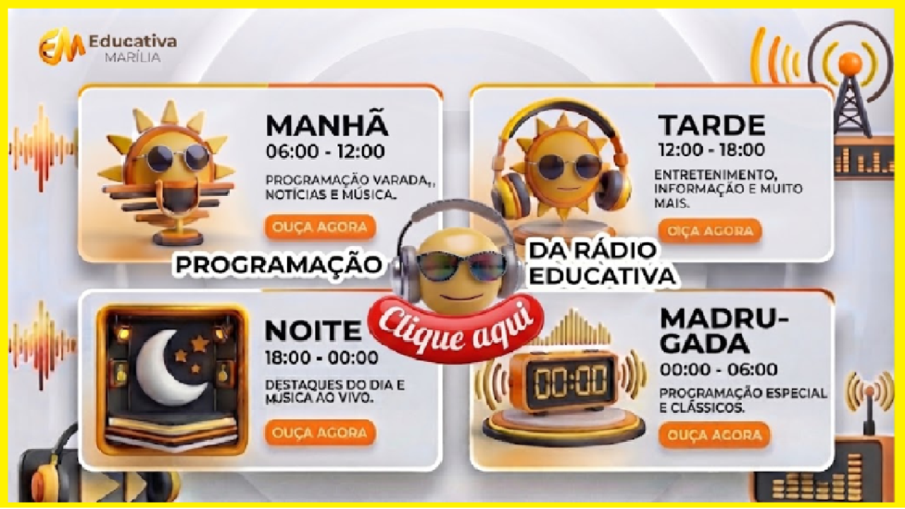 Clique aqui e veja nossa programacao - Radio Educativa Marilia FM